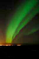 Northern lights over Keflavik