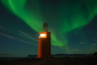 sNorthern lights at Hvalnes NL10-08-01